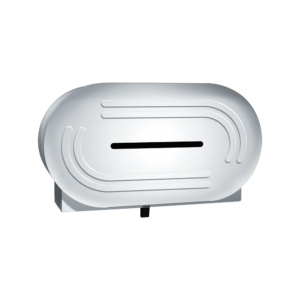 Toilet Tissue Dispenser - Low Profile, Twin JUMBO ROLLS - 9" Diameter