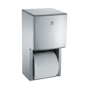 Toilet Tissue Dispenser - Low Profile, Twin JUMBO ROLLS - 9" Diameter